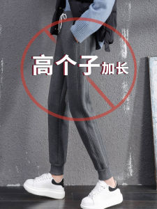 plus Size Harlan Thickened Fleece Womens Sports Pants Autumn Winter Long Loose Trousers Casual Cotton Polyester Spandex Blend