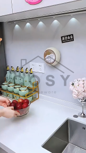 COSY Dispenser Kantong Plastik Kesek Bentuk Bulat Rosegold Estetik Elegan / Tempat Kantong Kesek Tempel Kuat Kokoh / Kotak Bulat Kantong Kesek Waterproof