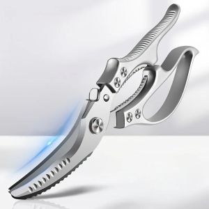 Kéo Nhà Bếp Bằng Thép Không Gỉ Hạng Nặng Kéo Đa Năng Dùng Cho Gà Vịt Cá Cắt Xương Sắc Bén Nhíp