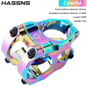HASSNS HA31 Mountain Bike Stem 35mm Road Bicycle Short Power Mtb Power Stem Rod Handlebar Table Adjustable Riser 31 8 Cycling