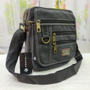 KAAKAA.ID - TAS PRIA KANVAS PREMIUM TRAVEL SELEMPANG FORENZI (M)