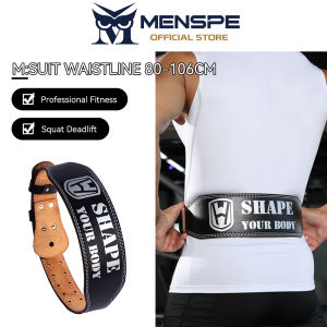 MENSPE Fitness Belt Premium PU Weightlifting Belt for Squats Deadlifts Adjustable Gym Training Belt for Men Women Lower Back Support