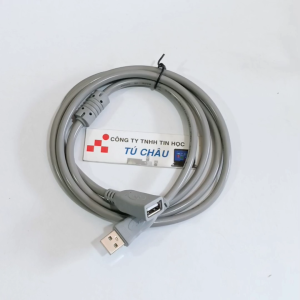 Cáp nối dài USB 2.0 dài 1.5m / 3m / 5m / 10m (Cáp chống nhiễu màu Xám hoặc Đen)