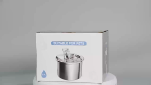 Cat Drinking Fountain Automatic 304 Stainless Steel Silent Filtering Pet Electric Water Dispenser