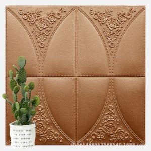 Miếng Dán Tường Mềm Chống Va Đập Chống Thấm Nước 3D Cho Ghế Sofa Phòng Khách Phòng Ngủ Trang Trí Tường Ấm Áp