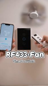 Smart Ceiling Fan Switch with 2/3 Way Control and Wireless Remote, Works with Alexa and Google, compatible with Smart Life/Tuya App - ไม่ปรึกษาว่าเป็นหนุ่มหมายหรือไม่