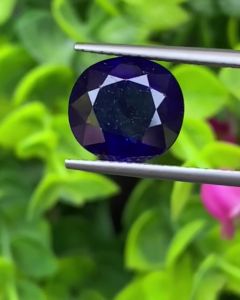 ไพลิน (Blue Sapphire) 5.44 กะรัต (Cts.) พลอยแท้ อัญมณีมงคลประจําวันเกิด เครื่องประดับพลอย