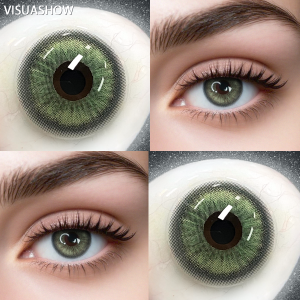 Kính Áp Tròng Màu Nâu Xám Tự Nhiên VISUASHOW Sora Dùng Một Năm Chất Liệu HEMA Mắt Nhỏ Kiểu Hàn Quốc Trang Điểm Làm Đẹp Mắt