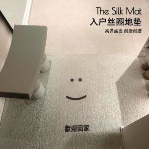 Anti-Slip Door Mat Customizable Silk Loop Entrance Rug Home Use Doorway Floor Carpet Easy Cleaning Long Rectangle PVC Material