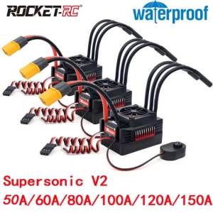 RC ESC Rocket V2 Brushless 50A 60A 90A 110A 130A 160A Electronic Speed Controller for 1/7 1/8 1/10 RC Car Buggy Truck Parts