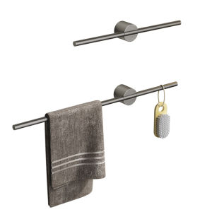 ราวแขวนผ้าขนหนู Towel Hanger Bar ราวตากผ้าเช็ดตัว ที่แขวนผ้า ราวเดี่ยวในห้องน้ำ ติดผนัง กันน้ำ กันสนิม ที่แขวนผ้าขนหนู ไม่ต้องเจาะรู