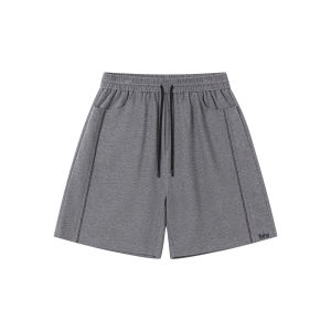 Color Block Embroidered Straight Leg Shorts