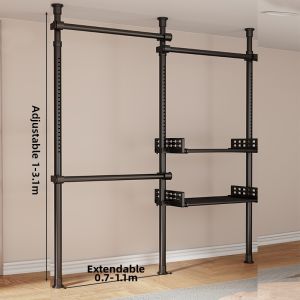evesigar | Freestanding No-drilling Extendable Clothing Rack
