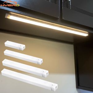 Motion Sensor ไฟกลางคืนโคมไฟ LED ไร้สาย USB ชาร์จแม่เหล็กสําหรับตู้เสื้อผ้าตู้เสื้อผ้าห้องครัวทางเดินหลอดเครื่องตรวจจับหลอดไฟ