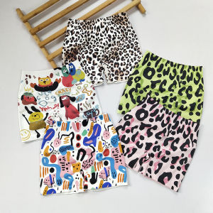 High Waist Yoga Shorts Womens Fitness Tight Butt Lifting 3D Printing Dopaamine Color Running Sport Three-quarter Length Pants