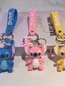 พวงกุญแจสติตช์น่ารักสีสันสดใสพวงกุญแจคาแรคเตอร์จากการ์ตูนสุดฮิตเหมาะสำหรับของขวัญและการใช้งานประจำวันJL