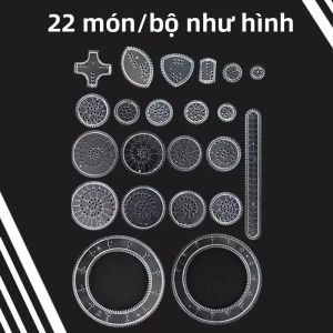 Bộ Vẽ Spirograph Sáng Tạo Dành Cho Trẻ Em - Khuôn Hình Học Thủ Công Mỹ Nghệ Mẫu Vẽ Tranh Đồ Chơi Giáo Dục Dành Cho Học Sinh