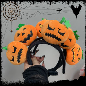 【Fairy castle】halloween búp bê bí ngô Headband dễ thương phim hoạt hình hairband cho rửa mặt và làm tóc accessorise