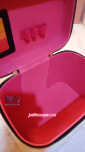 Box Kotak Kosmetik Tempat Make Up Skincare Cermin Beauty Case 3 Ukuran 3 in 1 Portable Tas Multifungsi Matte Hologram Set DVJ Official