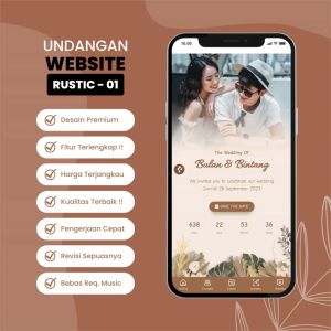 Undangan Digital Pernikahan Website Tema Rustic 01 Undangan Web