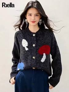 puella | Fashion Cute Mushroom Open Cardigan Sweater