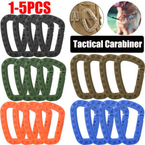 1-5PCS D Ring Backpack Buckle Fast Tactical Mountaineering Buckle Plastic Edc Outdoor Camping Hiking Equipment