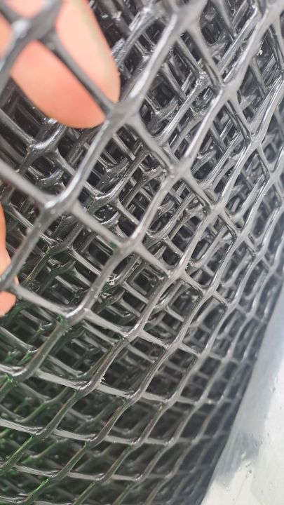 Plastic Screen Net Color Black 1/2 inch hole by 4ft height by 1 meter ...