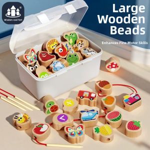 SHIGUANGXUE | Edutainment Wooden Beads Children Toy