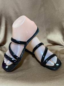 Talia Glossy Atdy Marikina Made Trendy Flat Sandals