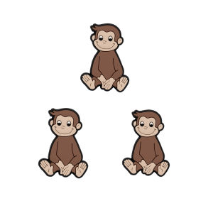 Hot Toys | 3-12pcs Hot Toys Cartoon Curious George Monkey Series PVC Shoe Accessories DIY Detachable Waterproof Creativity Shoe Decorations