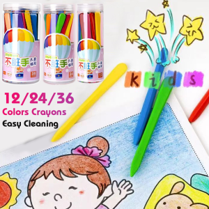 12/24/36 Colors for Kids Set All For SchoolSafe Drawing CrayonsWashable Crayons Painting Kit With Box For Children