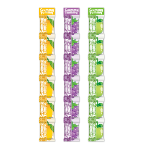 [NEW ITEM] B3T3 Gummy Tummy Assorted Gummy Candies 36Packs Mango Apple Grapes Flavor Sugarcoated Fruity Gummies For Birthday Lootbags Pangtindahan Wholesale