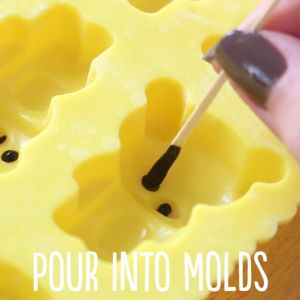 Mini Rilakkuma Bear Shaped Silicone Mold Mould For Candy Jelly Soap Wax Melts Resin Chocolate