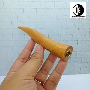 once pipa cangklong kayu kemuning emas bulat model S h638