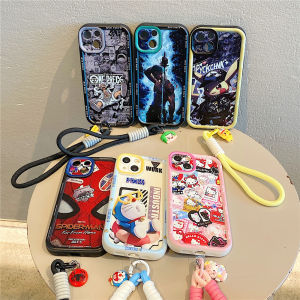 For Realme 12 5G Realme 12x 5G and Other Mobile Phones Fashionable and Cool Phone Case Non-yellowing Phone Case Mobile Phone Accessories Hand Strap Cartoon Case