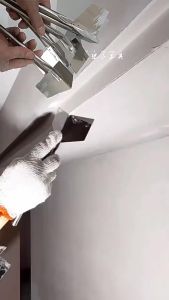 2pcs Corner Trowel Garden Durable Stainless Steel Edging Tool Internal /External Corner Trowel Metal Handle Plastering Use90 Degree Drywall Outside Corner Trowel