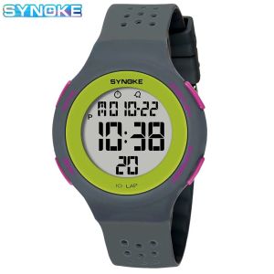 Synoke | Outdoor Sport Watch Men Alarm Chrono Clock 5Bar Waterproof Military Watches LED Display Shock Digital Watch Thin Design