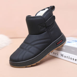 SHIPAILUO | Thickened Fleece Winter Snow Boots Womens Warm Waterproof Short Boots Anti-slip Thick Bottom Booties Comfortable Elastic Fabric