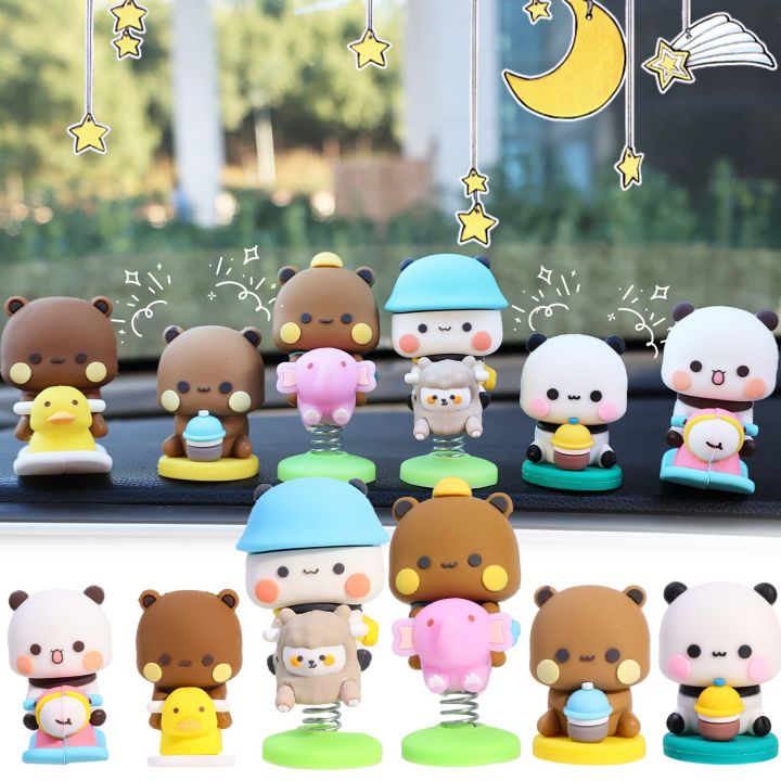 HOVCEH Bubu Dudu, 4 Pieces Figures, Car And Dashboard Decoration