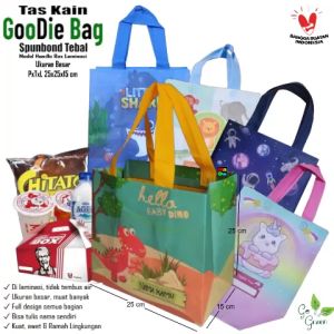 Tas Souvenir Ultah & Khitanan: Bekal Kain Spunbond Goodie Bag Laminasi