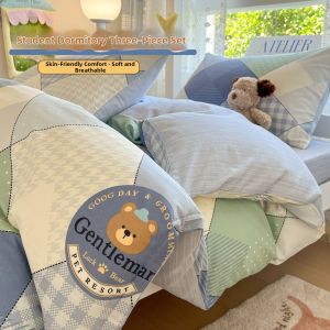 NAIYOUCHENG | Cotton Bedding Set For Dormitory 4pc