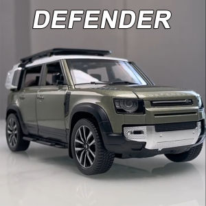 1:24 Land Rover Defender Range Rover SV2022 Alloy Diecast Model Car Toys 6 Doors Opened Sound Light Pull Back Cars for Boys Gift