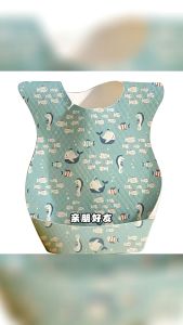 Celemek Makan Bayi Sekali Pakai Handuk Air Liur Saku Bergambar Kartun Bib Non-Anyaman Sekali Pakai Anti Kotor dan Tahan Lembab