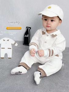 Clothes for Babies Spring and Autumn Baby One-Piece Suit Spring Clothes 0-1 Birthday Party 6 7 8 9 10-Month Boys Childrens Clothing Summer