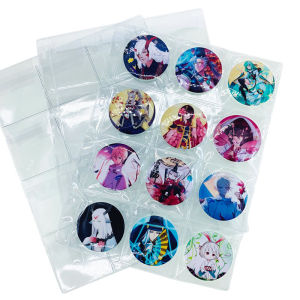 Pin Badge Storage Booklet for Buttons Barrettes Pins Lapel Pins PVC Collectible Books Magnetic Backing Ideal for Refrigerators