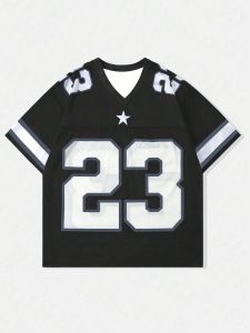 2025 ฤดูร้อนใหม่ผู้ชายและผู้หญิงกีฬาเสื้อยืดคอวีBreathable Quick Dryingเสื้อฟุตบอลJersey Light Breathable