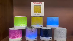 S10 Mini Bluetooth Speaker with LED Crack Light | TF Card | USB | AUX | Portable Wireless Speaker