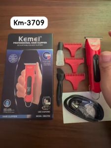 HAIR TRIMMER KEMEI KM-3709 MESIN CUKUR ELECTRIC ALAT PANGKAS RAMBUT