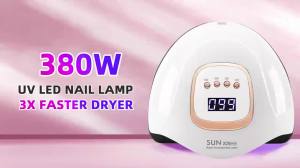 UV LED Nail Lamp 380W Nail Curing Lamps For Home Salon Powerful LED Drying Lamps For All Gel Polish Professional Nail Equipment