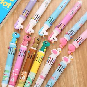 Pulpen 10 warna kuda unicorn flamingo angsa dino pen imut lucu pena bolpoin ballpoint bulpen bolpen